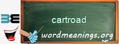 WordMeaning blackboard for cartroad